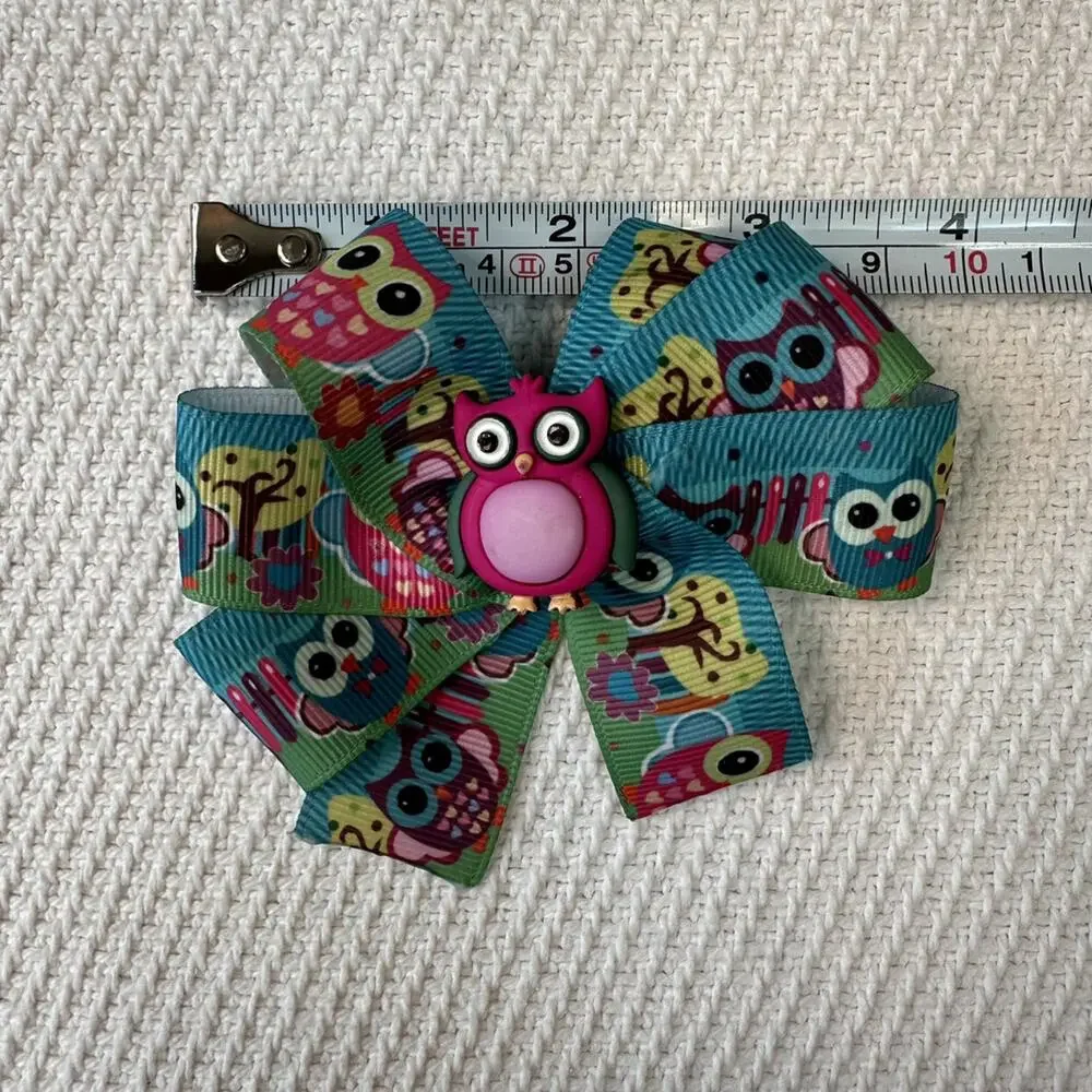 Handmade Owl Hair Bow